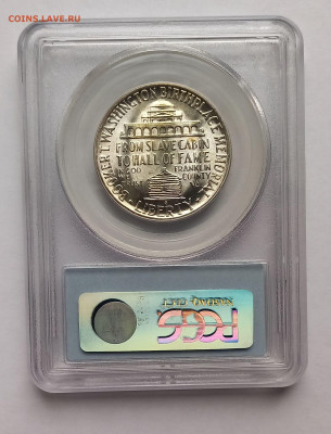 США 50 центов 1946 S Букер Т. Вашингтон, MS-65 - 7