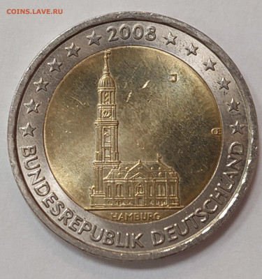 Германия 2 евро 2008 Гамбург до 24.04.23 в 22.00 мск - 20230411_184755