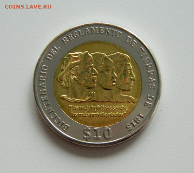 Уругвай 10 песо 2015 г. (Юбилейная) БИМ до 24.04.23 - DSCN1194.JPG