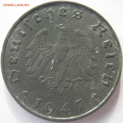Германия оккупация союзников 10 пфеннигов 1947 A до 21.04. - IMG_4437.JPG