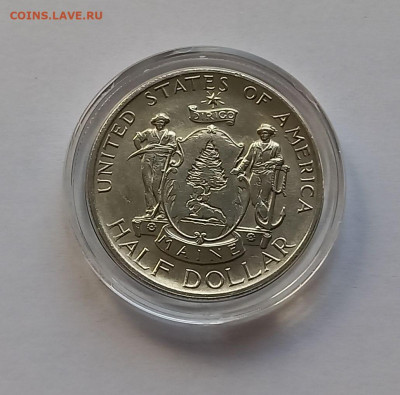 США 50 центов 1920 100-летие штата Мэн UNC - 6