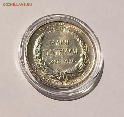 США 50 центов 1920 100-летие штата Мэн UNC - 4