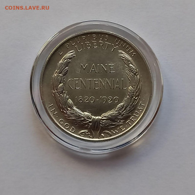 США 50 центов 1920 100-летие штата Мэн UNC - 3