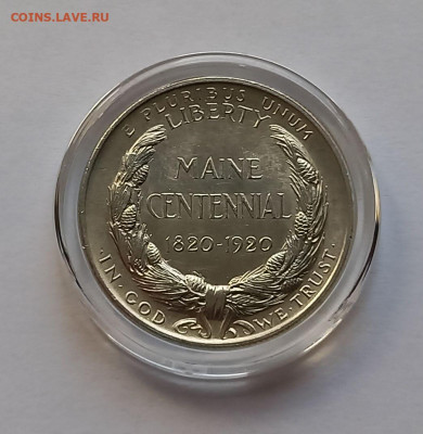 США 50 центов 1920 100-летие штата Мэн UNC - 2