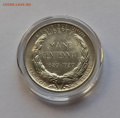 США 50 центов 1920 100-летие штата Мэн UNC - 1