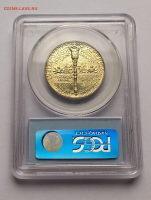США 50 центов 1936 MS66 200 лет г.Норфолк - 8