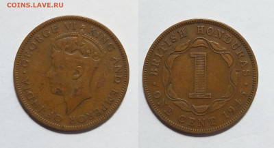 Британский Гондурас 1 цент 1945 г Георг VI - 26.04 - IMG_20230414_200222