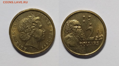 Австралия 2 доллара 1999 г туземец - 26.04 - IMG_20230415_111415