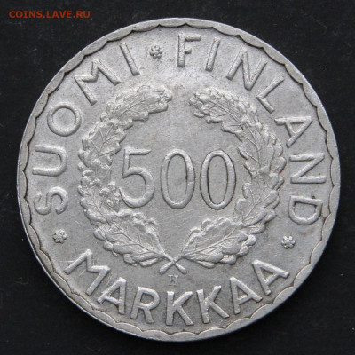Финляндия 500 марок 1952 XV Олимпийский игры с 200! до 23.04 - Финляндия 500 марок 1952 ОИ