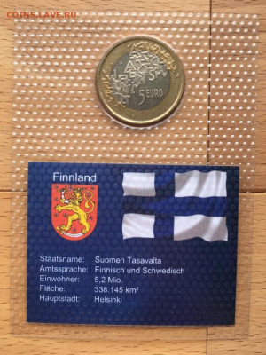 биметалл Финляндия 5 евро 2006 Председательство Финляндии ЕС - bimetall_finljandija_5_evro_2006_predsedatelstvo_finljandii_v_evrosojuze_unc_blister_v_zapajke (1)