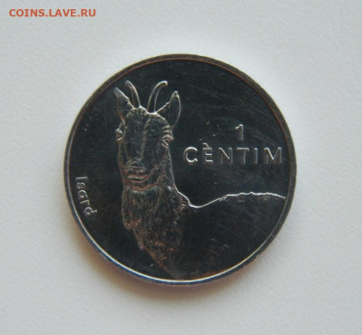 Андорра 1 сантим 2002 г. (Юбилей) Фауна С рубля! до 26.04.23 - DSCN1534.JPG