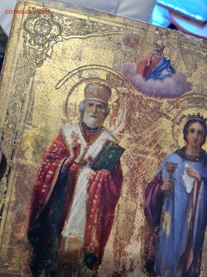 старинная икона Николай Чудотворец и Св. Варвара. до 28.04. - 20230424_140552