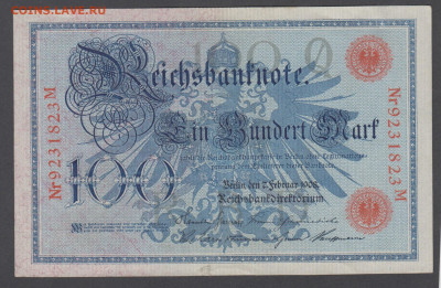 Германия 1908 100 марок до 01 05 - 21а