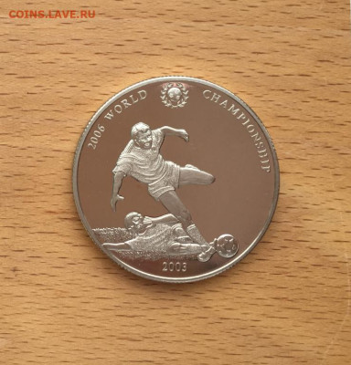 Крона Шайба Монголия 100 тугриков 2003 Чемпионат мира футбол - krona_shajba_mongolija_100_tugrikov_2003_chempionat_mira_futbol_2006_pruf_proof_sport_futbolist (2)