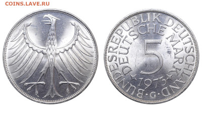 ФРГ. 5 марок 1973 г. До 29.04.23. - Р1315