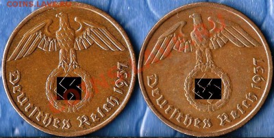 Третий рейх. 1937г. 2 пф. А+D. до 22.12.2011г. - Изображение 389