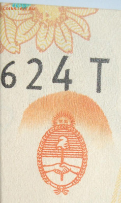 Аргентина. Различные браки на арг. банкнотах. Пополняемая. - 1000p_falla_tinta_2