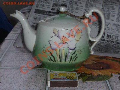 Фарфоровый медведь и чайник заварник - P1030863.JPG
