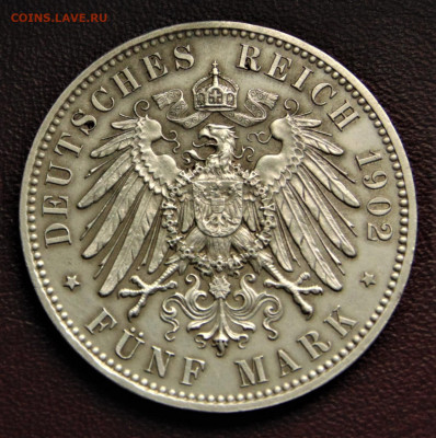 Саксония. 5 марок 1902, на смерть. - SA-1902-.JPG