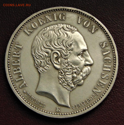 Саксония. 5 марок 1902, на смерть. - SA-1902.JPG