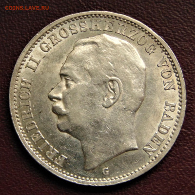 Баден. 3 марки 1912. - BAD-1912.JPG