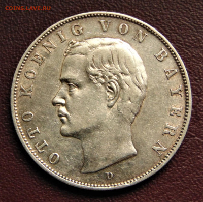 Бавария. 3 марки 1908. - BAY-1908.JPG