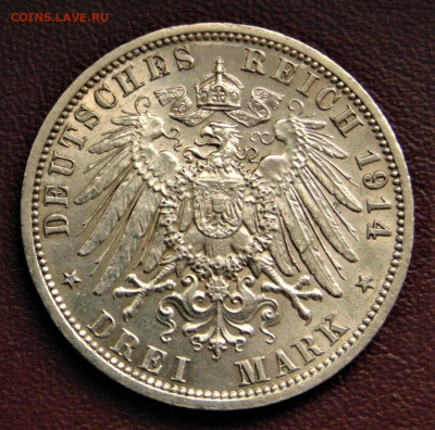 Пруссия. 3 марки 1914. - PR-1914-.JPG