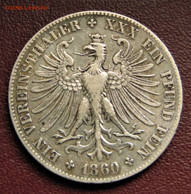 Франкфурт. Талер 1860. - FR-1860-.JPG