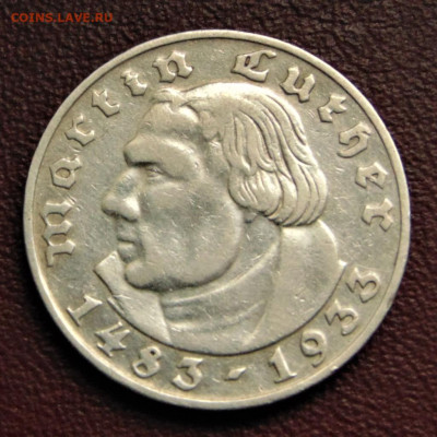 Германия. 2 марки 1933 G, Лютер. - 2-33G.JPG