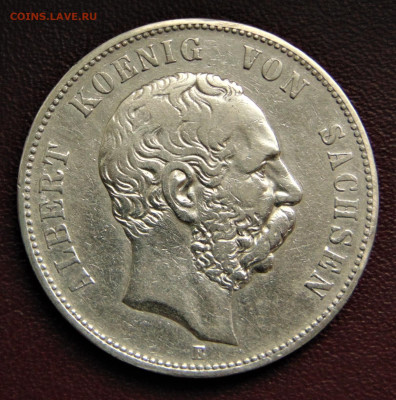Саксония. 5 марок 1875. - SA-1875.JPG