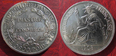 Набор монет из Вьетнама. - 1908_Пиастр-2