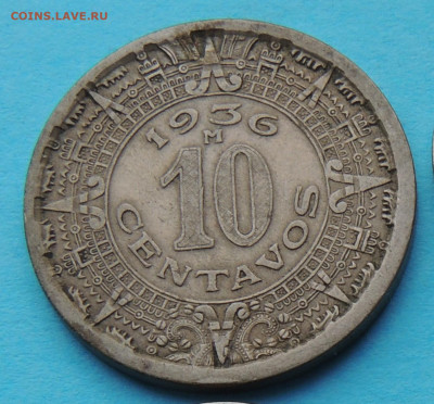 Мексика 10 сентаво 1936 до 5.05 - Мексика 10 сентаво .JPG