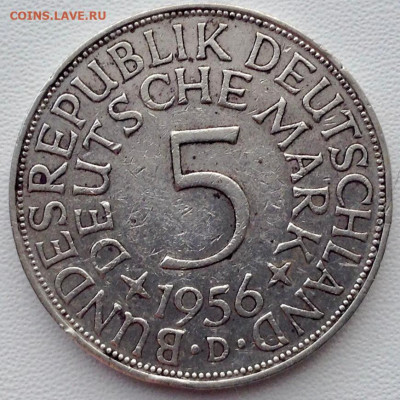 Германия 5 марок 1956г. до 06.05 22.00 - 5bf10ab4-b516-4430-8570-6316af60a897