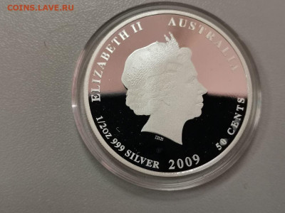 50 центов 2009 Австралия, Морской дракон, Ag999, до 08.05 - ЯЯ Морской дракон-2