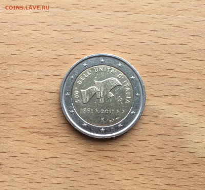 биметалл Италия 2 евро 2011 150 лет Рисорджименто - IMG_7655.JPG