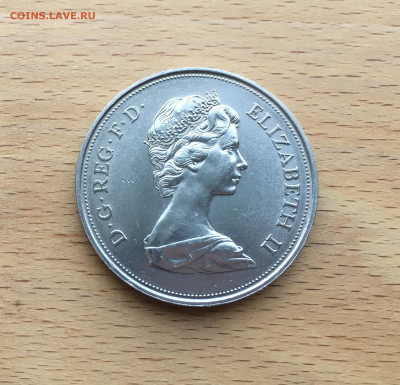 Крона Шайба Великобритания 25 пенсов 1972 Королевская свадьб - IMG_7738.JPG