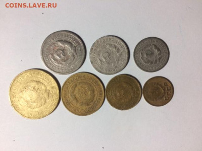 Погодовка СССР 1931г.: 7монет:20к,15к,10к,5к,3к,2к,1к Фикс - 1931-набор погодовки 7шт А.JPG