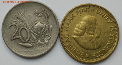 2 цента 1961г. и 20 центов 1965г. ЮАР, до 13.05.23г. - IMG_20230504_144958