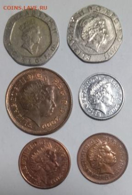 Великобритания: 6 монет разных Фикс - British 6st A
