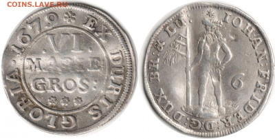 Брауншвейг-Люнебург 6 мариенгрошей, 1679 года - 2.8bf5242ea1ac1db46558e8d68ce082c2