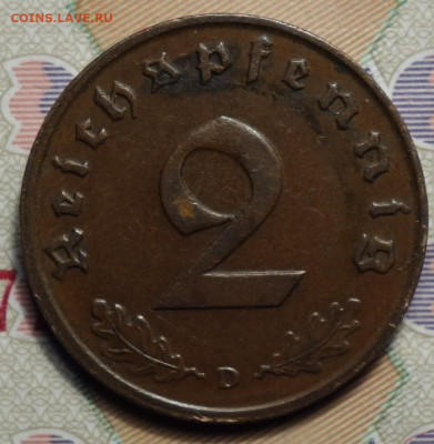 2 рейхспфеннинга 1937 D 17.05.2023г в 22-00 - 1937 D реверс.JPG