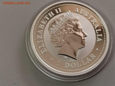 1дол 1999 Австралия - Кролик позол. Лунар1, Ag999, до 18.05 - ЯЯ Кролик позол-2
