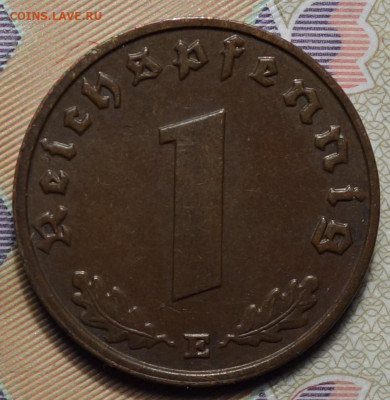 1 рейхспфеннинг 1937г Е  17.05.2023г в 22-00 - 1937 Е реверс.JPG