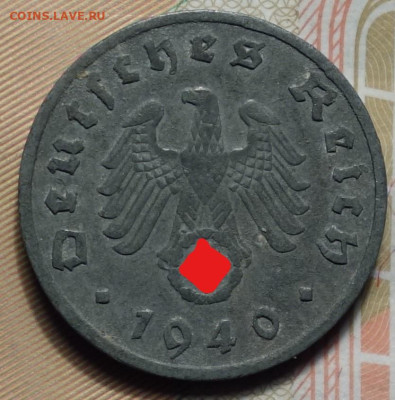 1 рейхспфеннинг 1940г G цинк 17.05.2023г в 22-00 - 1940 G аверс (2)