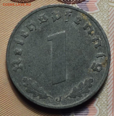 1 рейхспфеннинг 1941г J 17.05.2023г в 22-00 - 1941 J реверс.JPG