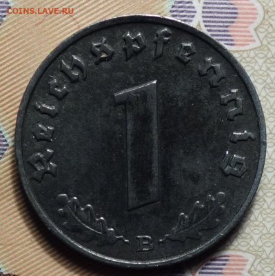 1 рейхспфеннинг 1942г В 17.05.2023г в 22-00 - 1942 В реверс.JPG
