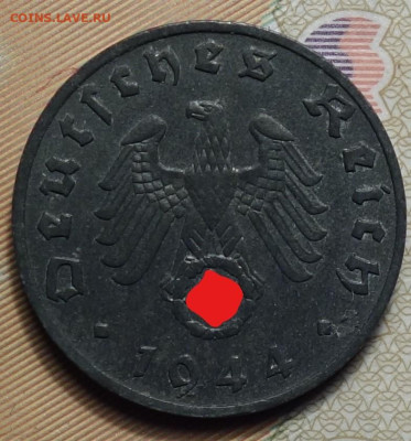 1 рейхспфеннинг 1944г В 17.05.2023г в 22-00 - 1944 В аверс (3)