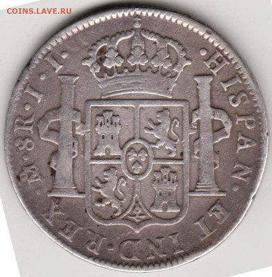 ИСПАНИЯ 8 реалов 1819 г. до 19.05.23 г. в 23.00 - 023