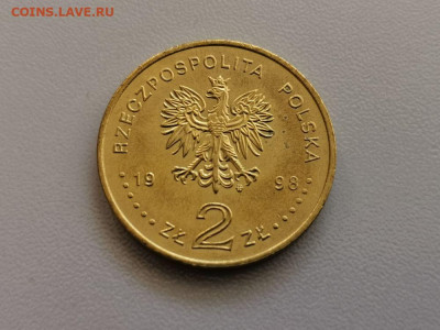 2 злотых Польша 1998 Сигизмунд III Ваза, до 20.05 - 1998 Сигизмунд 3 Ваза-2