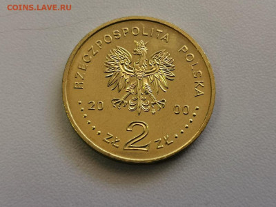 2 злотых Польша 2000, Иоанн 2 Казимир, до 20.05 - 2000 Казимир-2